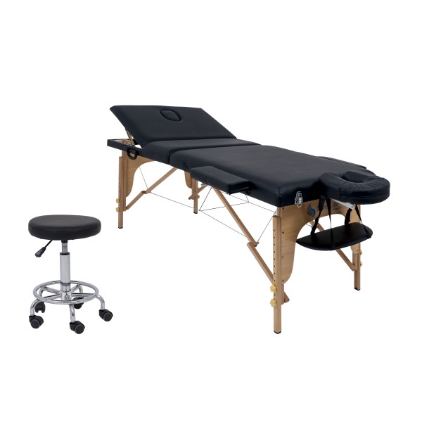 Prenosna masažna miza Aurora s stolom
