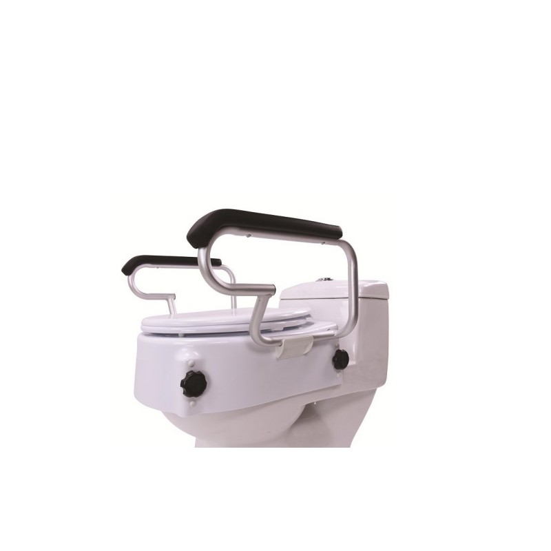 Dvig toaletnega sedeža s pokrovom in nasloni za roke AT51204 