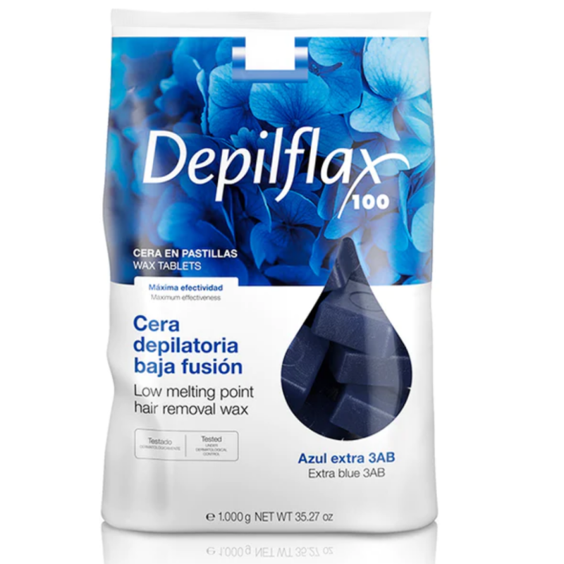 Depilflax depilacijski vosek Blue v kockah 1kg