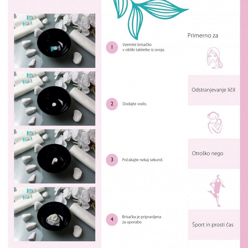 Brisačke za enkratno uporabo Biorazgradljive MAGIC