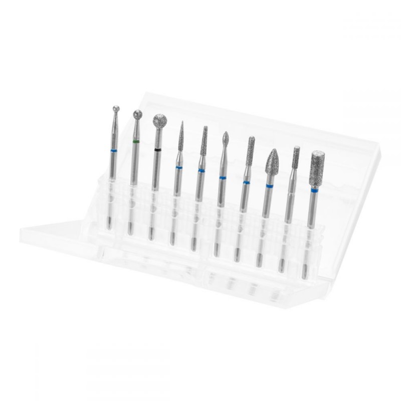 Komplet 10 diamantnih brusilnih nastavkov AS1042