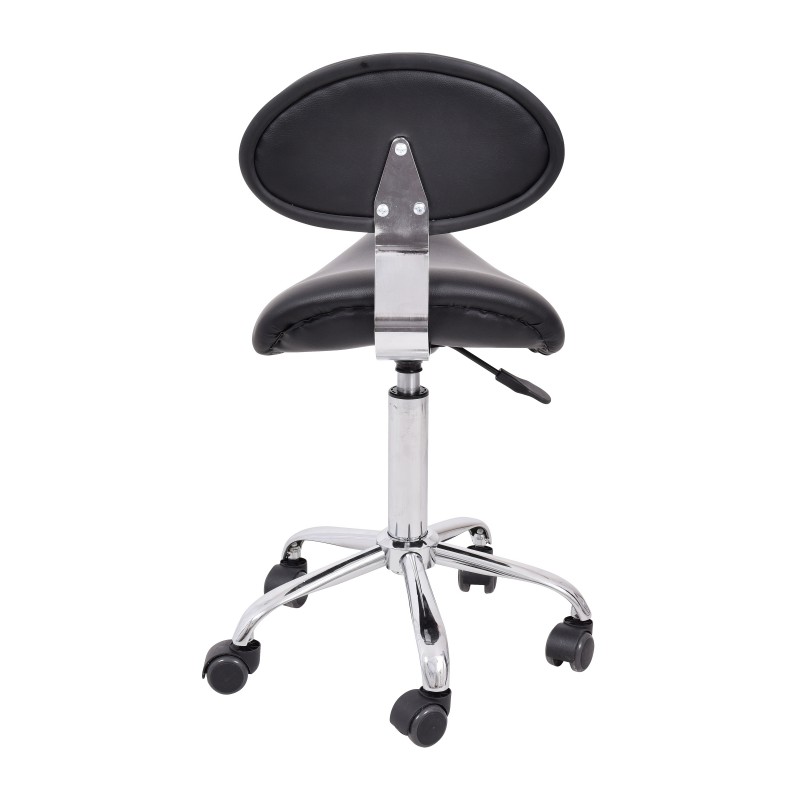 Arbeitsstuhl Jockey mit Rückenlehne -160