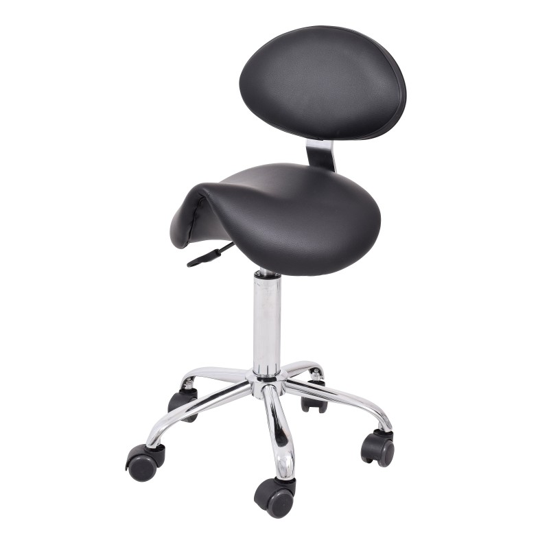 Arbeitsstuhl Jockey mit Rückenlehne -160