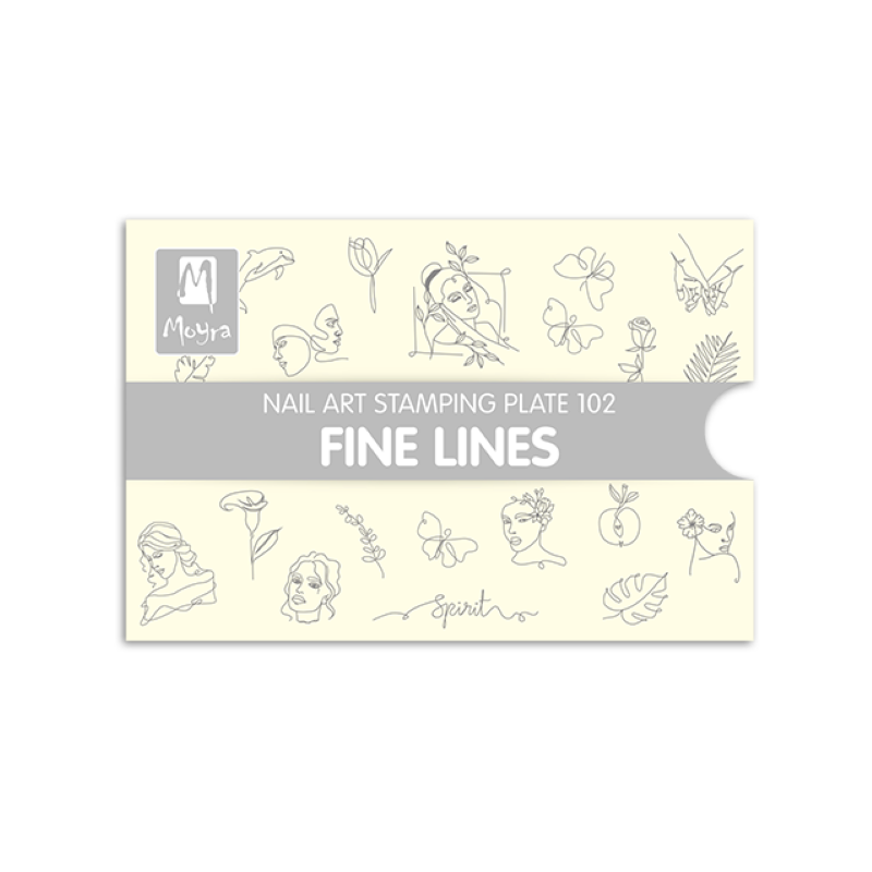 Moyra Stamping Plate FINE LINES Nr.102