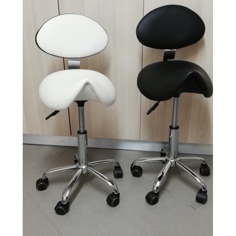 Arbeitsstuhl Jockey mit Rückenlehne -160