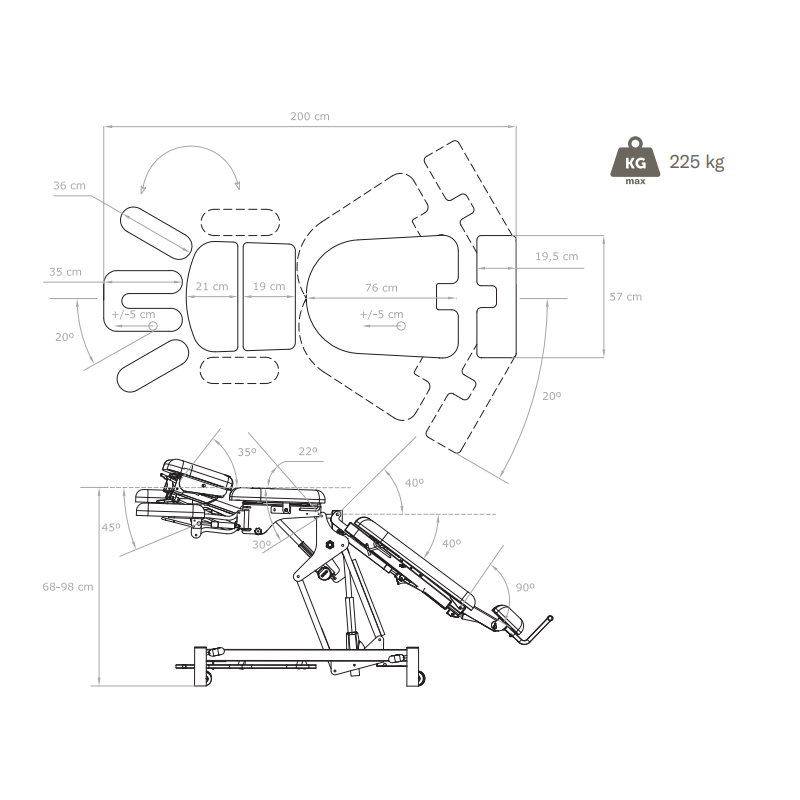 Električna terapevtska miza Atsu 