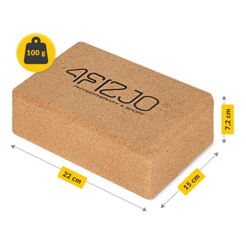 Joga blok od plute FIZJO