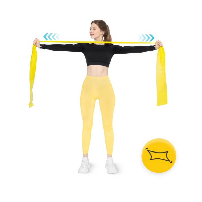 Komplet 5 rehabilitacijskih trakov FLAT BAND FIZJO