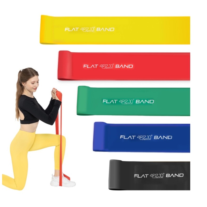 Komplet 5 rehabilitacijskih trakov FLAT BAND FIZJO