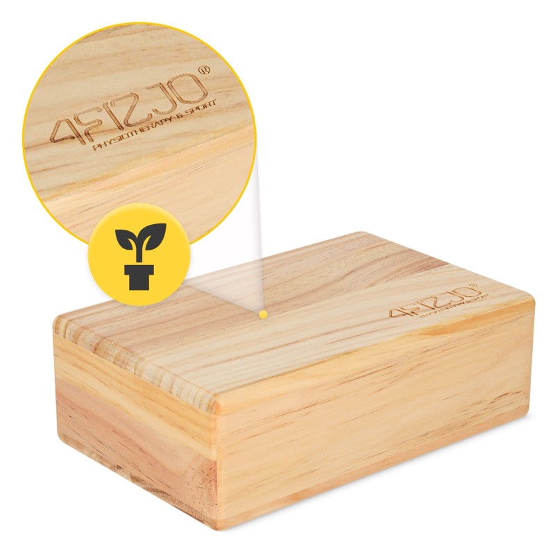 Drvena kocka / blok za jogu FIZJO