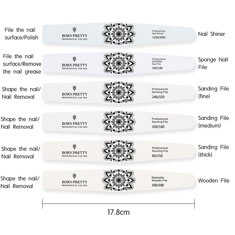 Born Pretty Feilen-Set - Born Pretty-44827