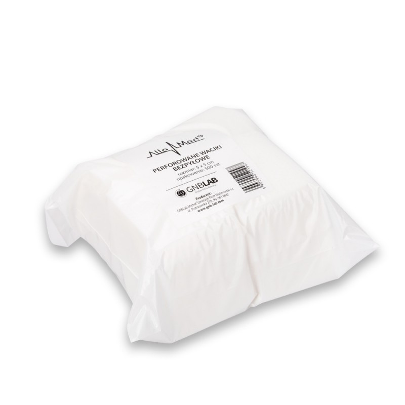 Perforierte fusselfreie Nagelpads 5x5 cm 500 Stück