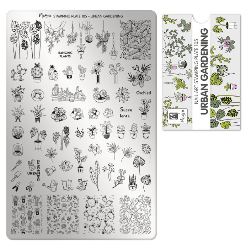 Moyra Stamping Plate URBAN GARDENING Nr.105