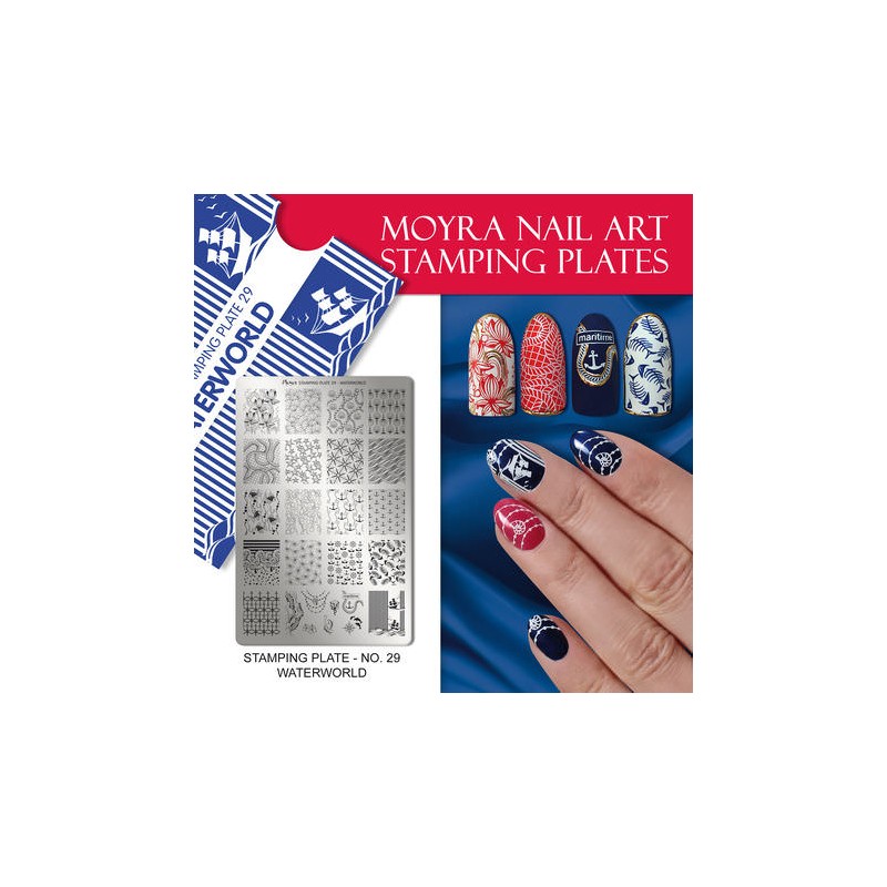 Moyra Stempelplatte WATERWORLD Nr.29