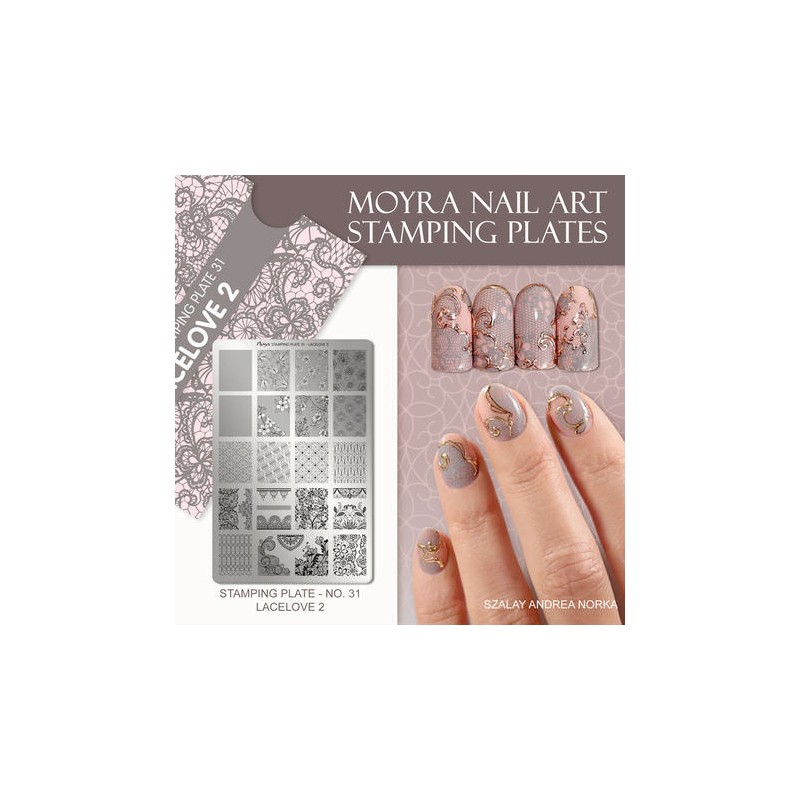 Moyra Stempelplatte LACELOVE 2 Nr.31