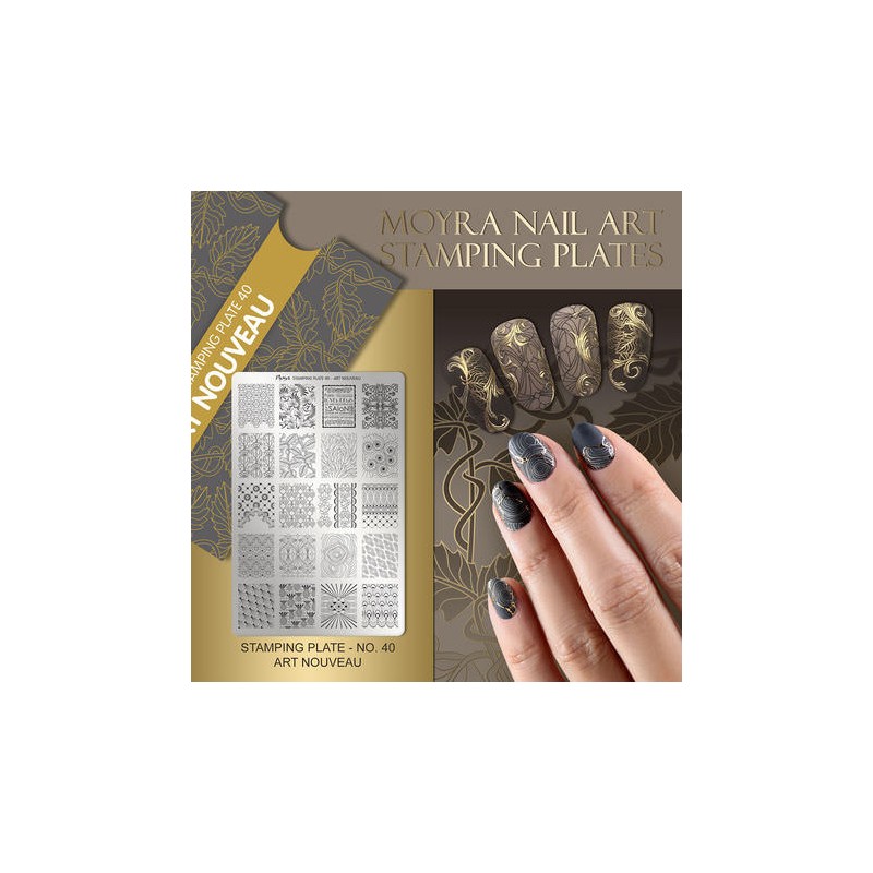 Moyra Stamping Plate ART NOUVEAU Nr.40