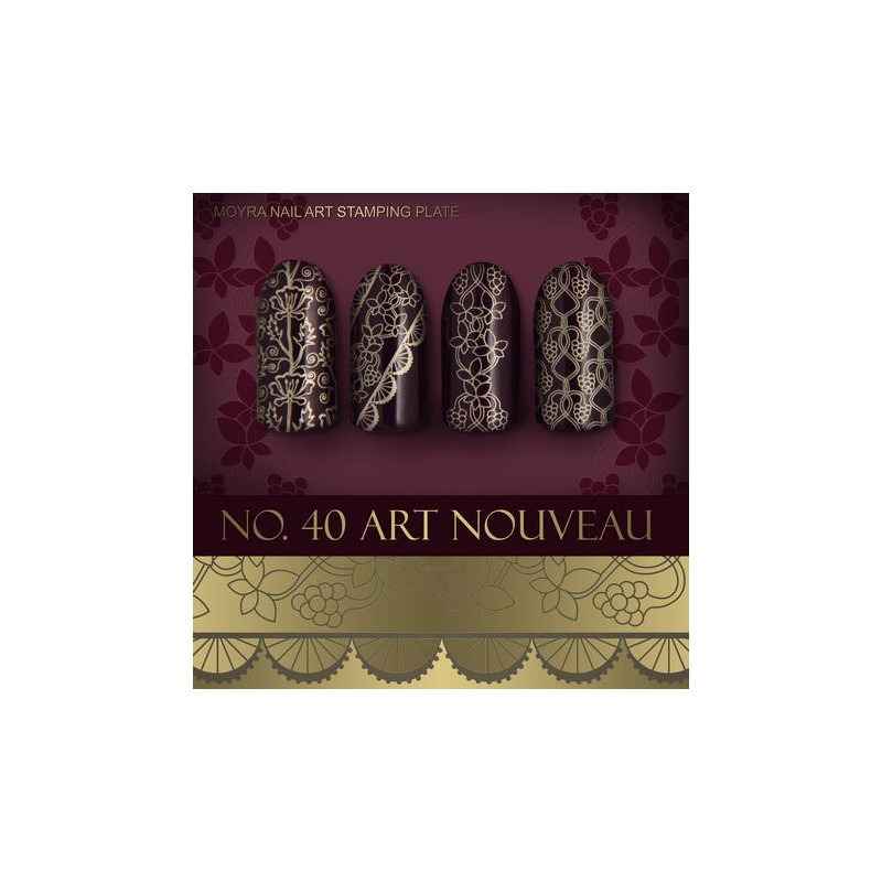 Moyra Stamping Plate ART NOUVEAU Nr.40