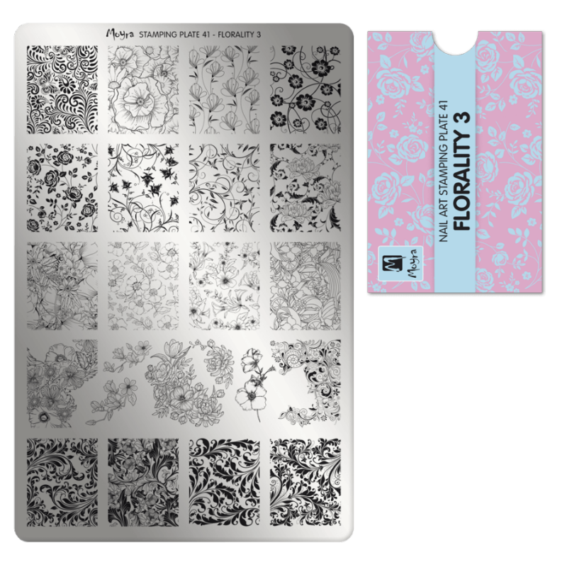 Moyra Stamping Plate FLORALITY 3 Nr.41