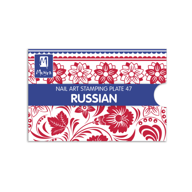 Moyra Stamping-Platte RUSSIAN Nr.47