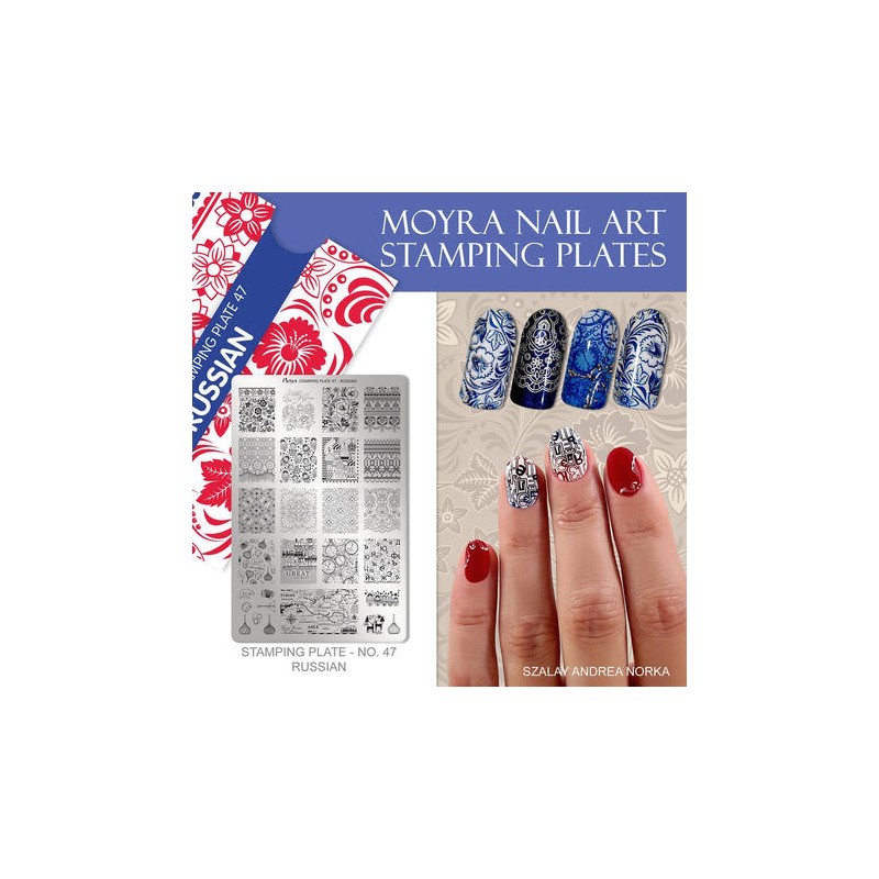 Moyra Stamping-Platte RUSSIAN Nr.47