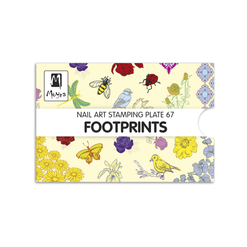 Moyra Stamping Plate FOOTPRINTS Nr.67