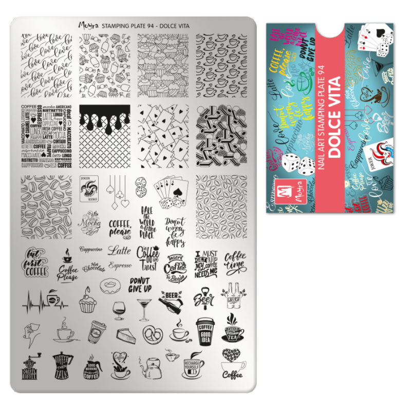 Moyra Stempelplatte DOLCE VITA Nr.94