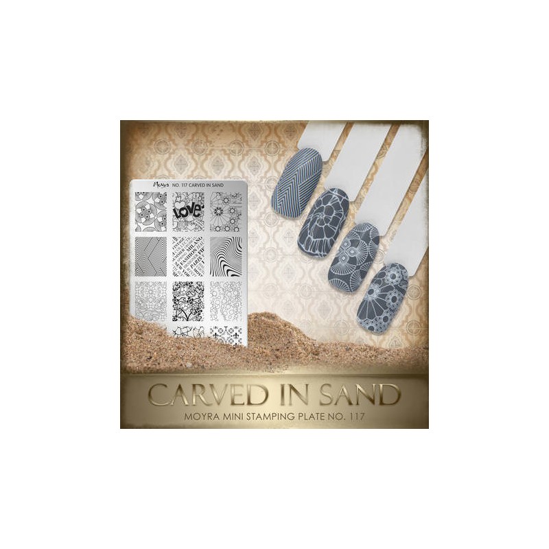 Moyra MINI Ploščica Carved in sand Nr.117