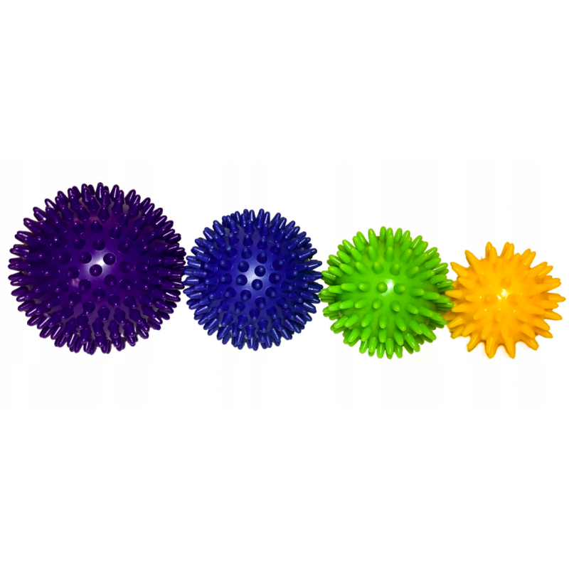 REA spiky akupresurna masažna žogica (4 kosi) 