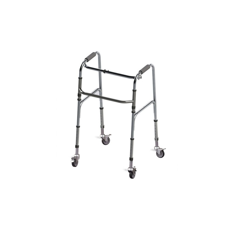 Zložljiv aluminijasti sprehajalnik s štirimi kolesi AT02001 