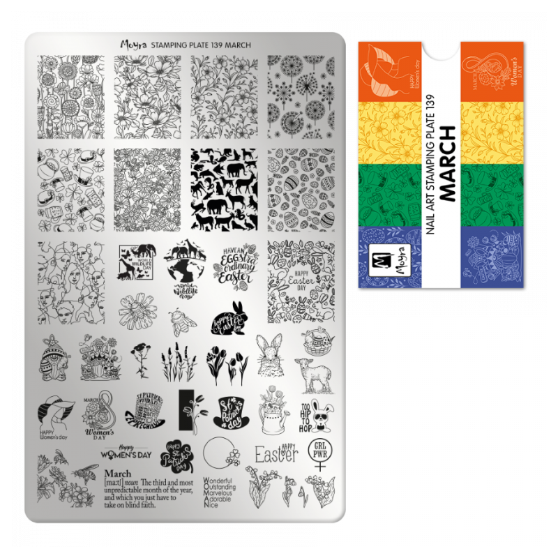 Moyra Stamping Plate March Nr.139