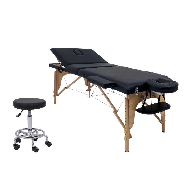 Prenosna masažna miza Aurora s stolom