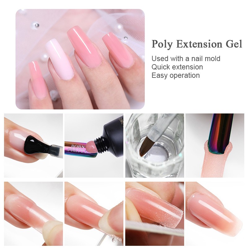 BP-08 poly extension gel white 44493-8