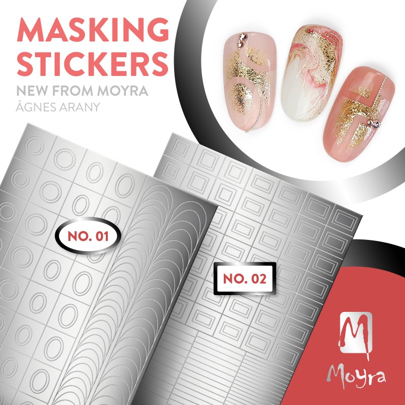 Nalepke za nohte iz Moyre - Masking sticker No.2