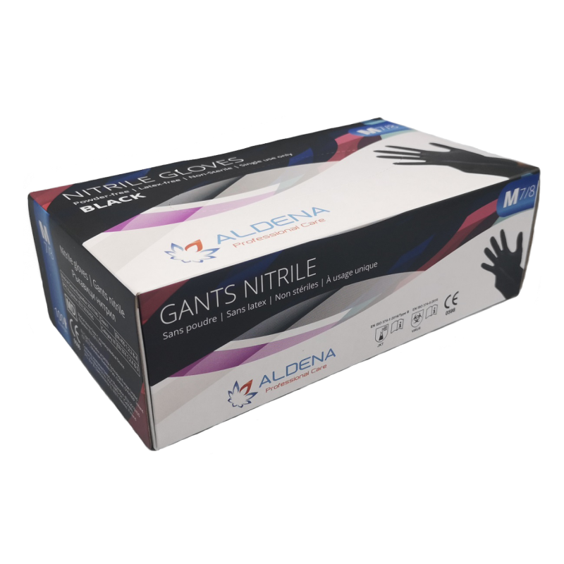 Nitril rokavice Aldena 100kom - črne