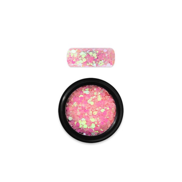 Holo Glitter mix No.23 - Chameleon sugar pink
