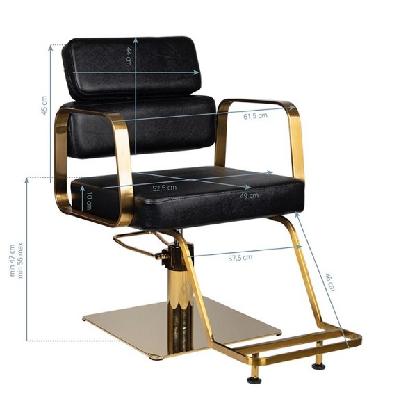 Frizerski stol Porto Gold S3024