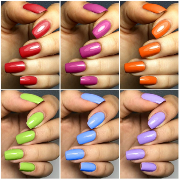 Gel polish rainbow set 51392