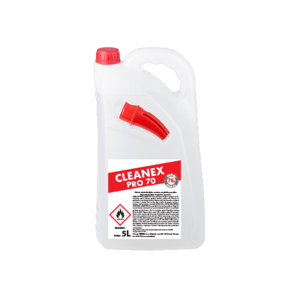 Cleanex Pro 5L, alkoholno čistilo za površine 70%