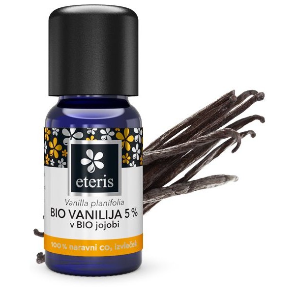 BIO Vanilija (5 %) (CO2 izvleček v BIO jojobi)