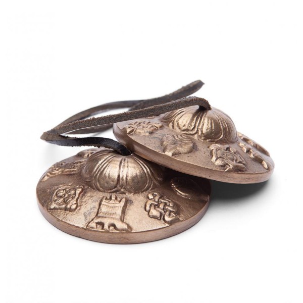 Tibetanske činele z ornamentom