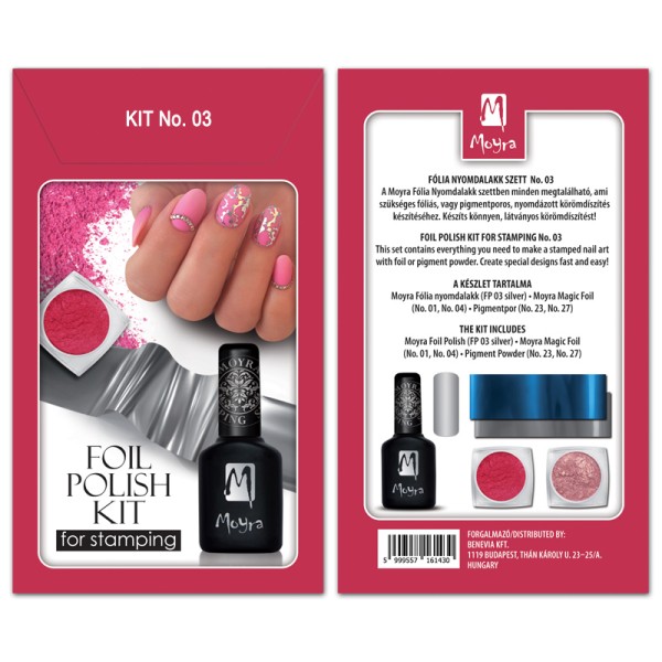 Moyra Foil polish KIT for stamping Nr.03