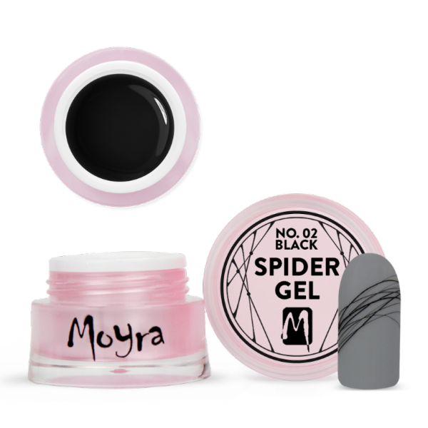 Moyra SPIDER GEL No.2 - ČRNA