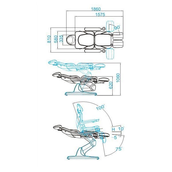 Stol za pedikuro AS9085