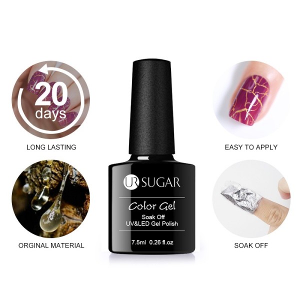 UR06 UR SUGAR Crackle Gel Polish