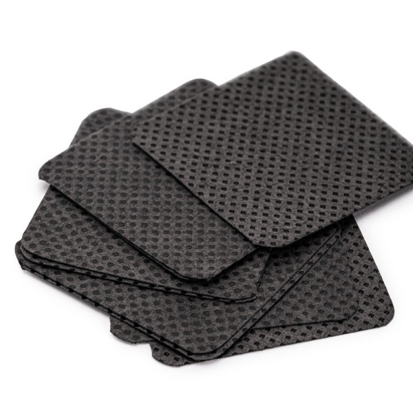 Perforirane blazinice brez vlaken - črne 5x5 cm 540 kosov