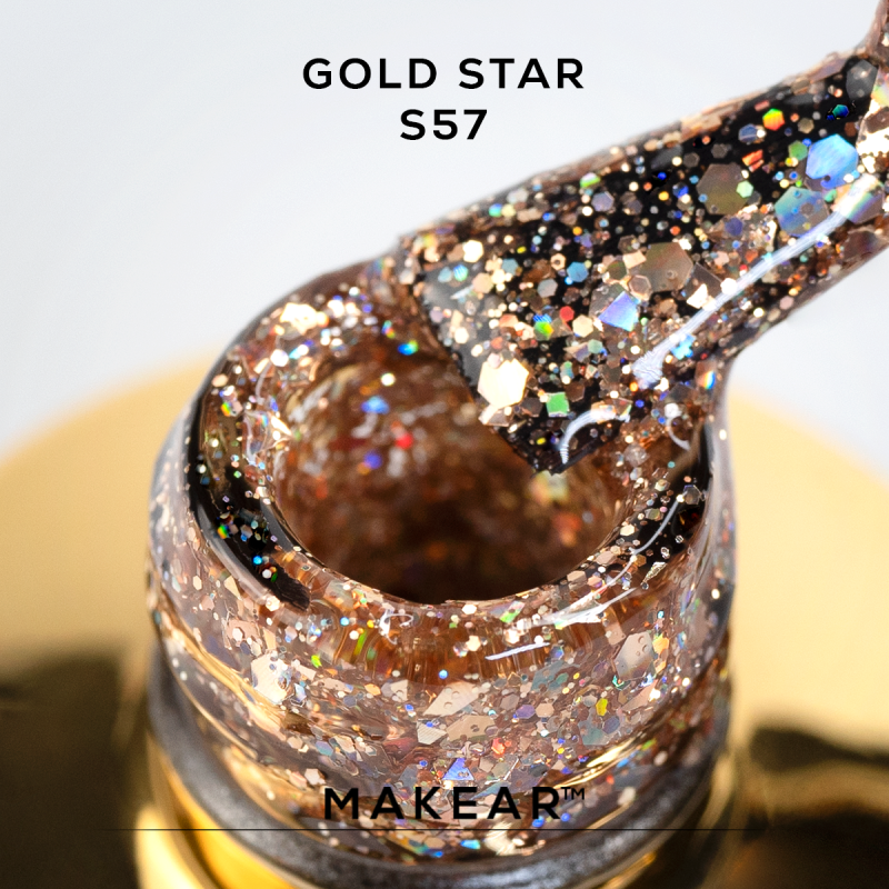 Makear Gold star gel lak S57