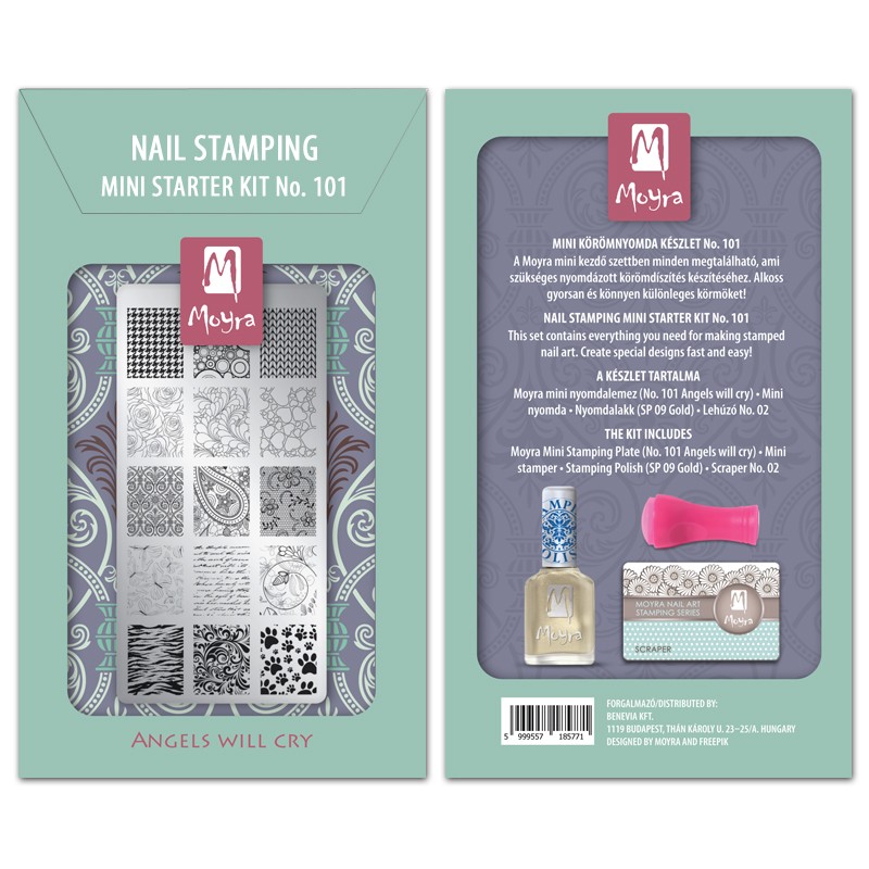 Moyra MINI stamping ZAČETNI SET nr.101