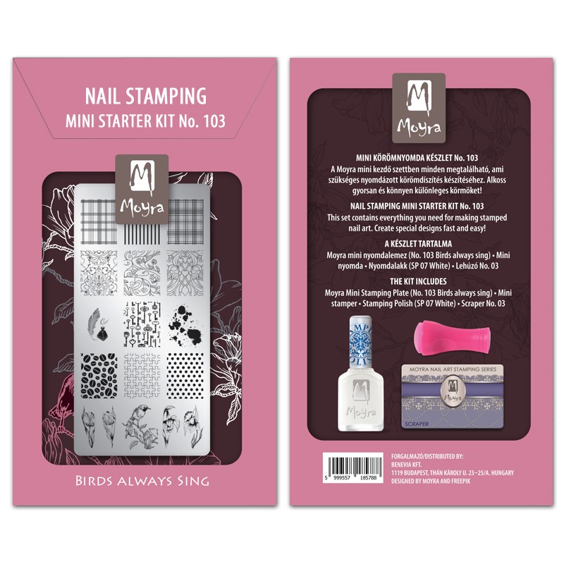 Moyra MINI stamping ZAČETNI SET nr.103