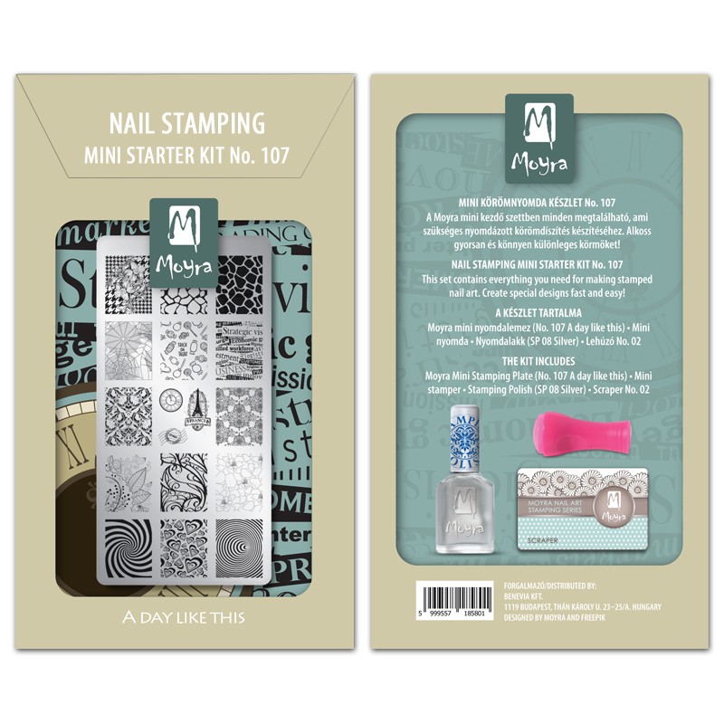 Moyra MINI stamping ZAČETNI SET nr.107