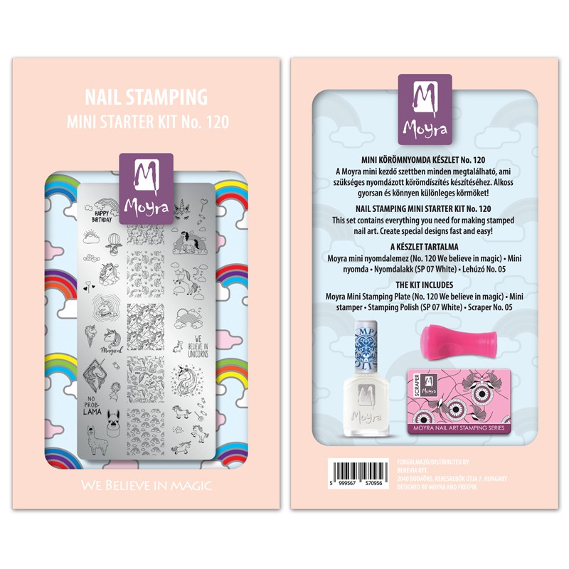 Moyra MINI stamping ZAČETNI SET nr.120